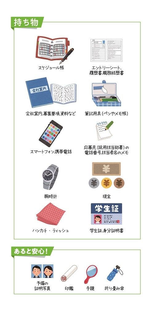 身だしなみ・持ち物
